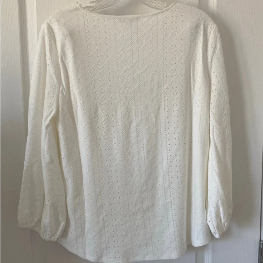 NEW Adrianna Papell Women 3/4 Sleeve Top Blouse - Picture 2 of 5